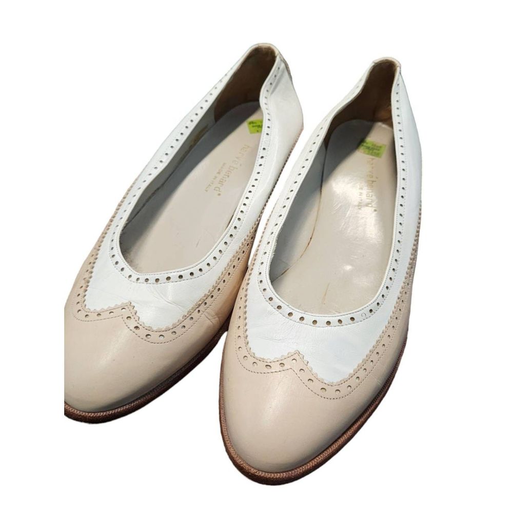 Osvaldo Martini Harve Bernard Vintage Leather Oxford Flats size 8.5